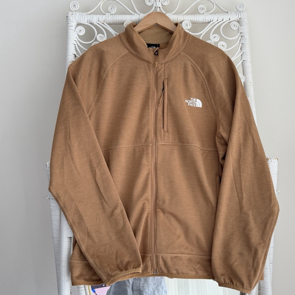 The North face Canyonlands Jacket Mens XL Brown Fleece Full Zip Almond Butter
